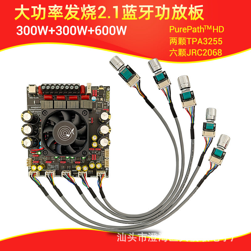 ZK-AS21P Compact Bluetooth Amp 600W - high power audio amplifier